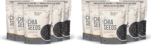 Image of KitchenSmith Premium Chia Seeds - Pack of 10 (200gm Each) | Raw Chia Seeds For Eating | Natural Plant-Based Seeds | Omega-3 Source | Everyday Superfood Use | Clean & Versatile Pantry Essential