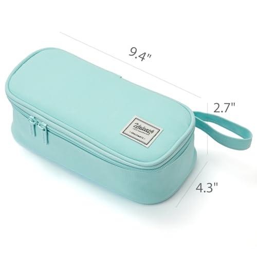 Image of SPACEMATE Pencil Case Pouch Box Bag School Supplies Girls Boys Kids, Cute Preppy Stuff Large Big Capacity Aesthetic Pen Organizer, Back to College Stationary, Eggshell Blue, Standard Stlye, 1800ml