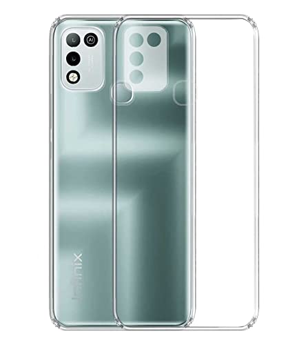 Image of COVERBLACK Soft Rubber Silicon Clear Back Cover Compatible Model for Infinix Hot 10 Play - Transparent