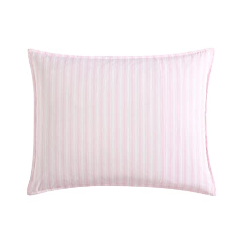 Image of Laura Ashley - Queen Comforter Set, Soft Bedding with Matching Shams, Reversible Floral Room Decor, College Dorm Room Essentials (Delphine Pink)