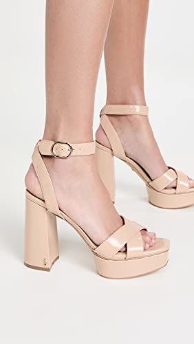 Image of Sam Edelman Haydee Fashion Slip On Open Toe Heeled Slides Sandals