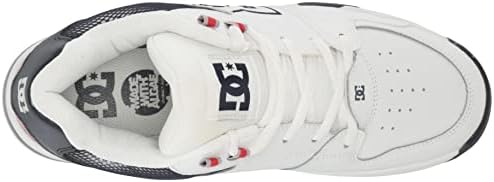DC Men's Versatile Low Shoe Skate, White/Red/Blue, 9.5 | Image 4