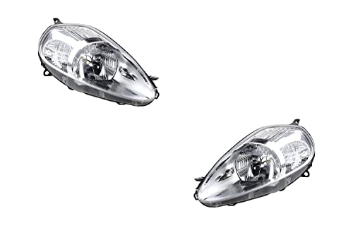 Johns, Kit de phares adapté pour Punto (199) 10/05-06/08, ensemble H4 gauche & droite