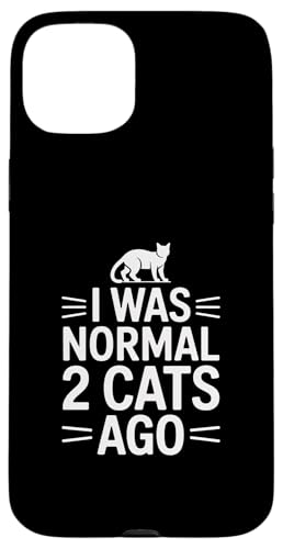 I Was Normal 2 Cats Ago �X�}�z�P�[�X iPhone 15 Plus �p