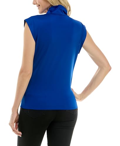 Image of Zac & Rachel Women's Pull on Sleeveless Dty Cowlneck Knit Top
