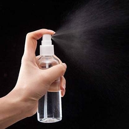 Image of ikis 100 ml Plastic Spray Bottle Refillable Fine Mist Perfume Atomizer for Travel Beauty Makeup (Colour may Vary) -Pack of 3