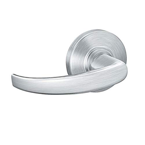 Schlage Commercial ND25SPA626 ND Series Cerradura cilíndrica de grado 1, función de bloqueo de salida, diseño de palanca Sparta, acabado cromado satinado
