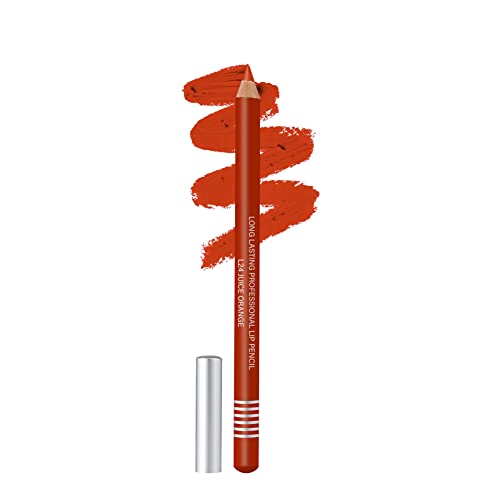 Image of Colors Queen Lip Liner Pencil | Long Lasting & Waterproof Formula | Matte Lip Liner Pencil for Women (L-24, Juice Orange)