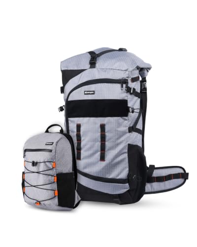 Image of CarryPro NOMAD 65L+ Travel Backpack Large Capacity Hiking & Travel Rucksack Durable Water Resistant Multi Compartment Trekking Bag with Padded Shoulder & Back Support