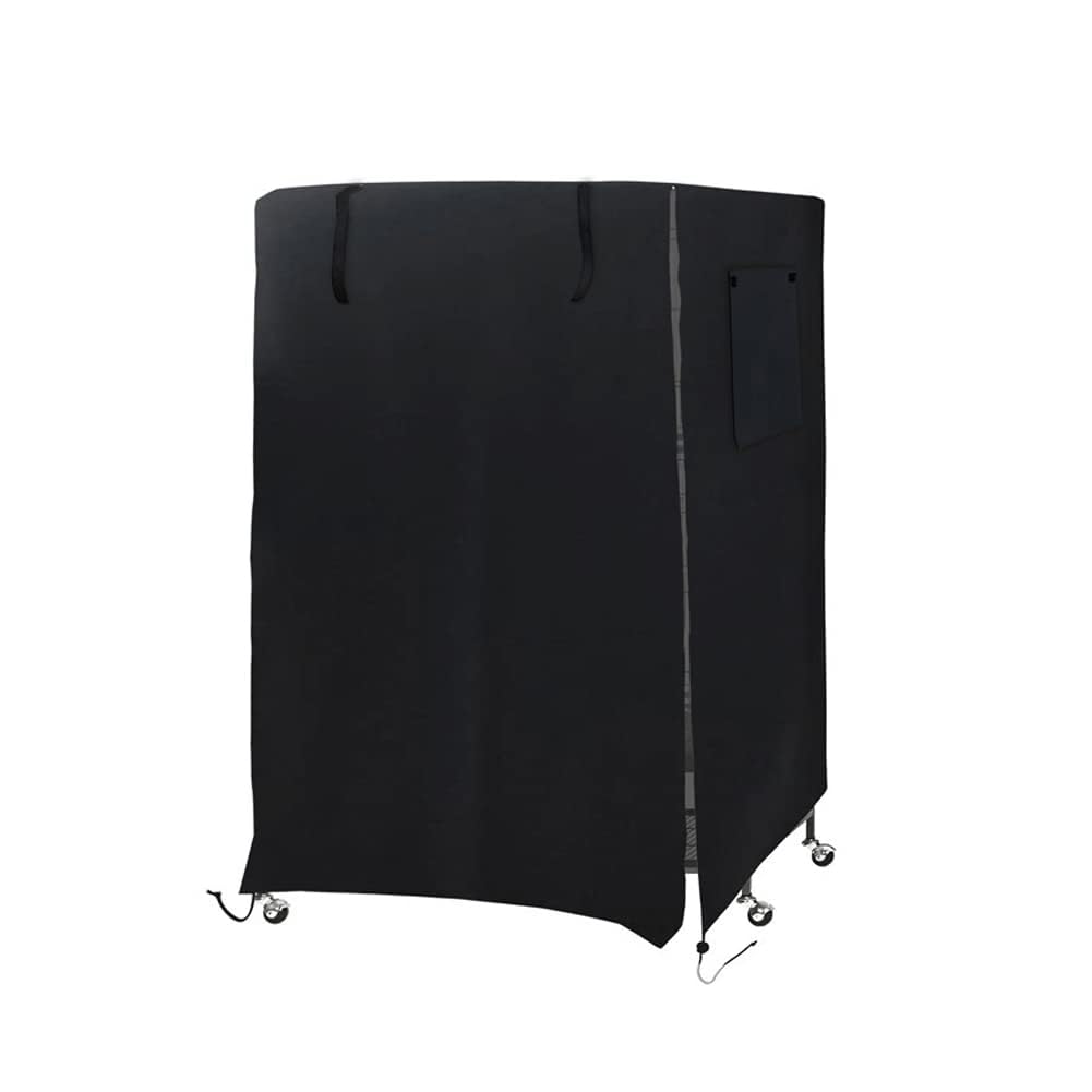 SPSMOKH Cubierta universal para jaula de pájaros y loros de tela Oxford, cubierta impermeable para protección solar, cubierta opaca para patio al aire libre, cubierta para pájaros (negro, 97 x 60 x