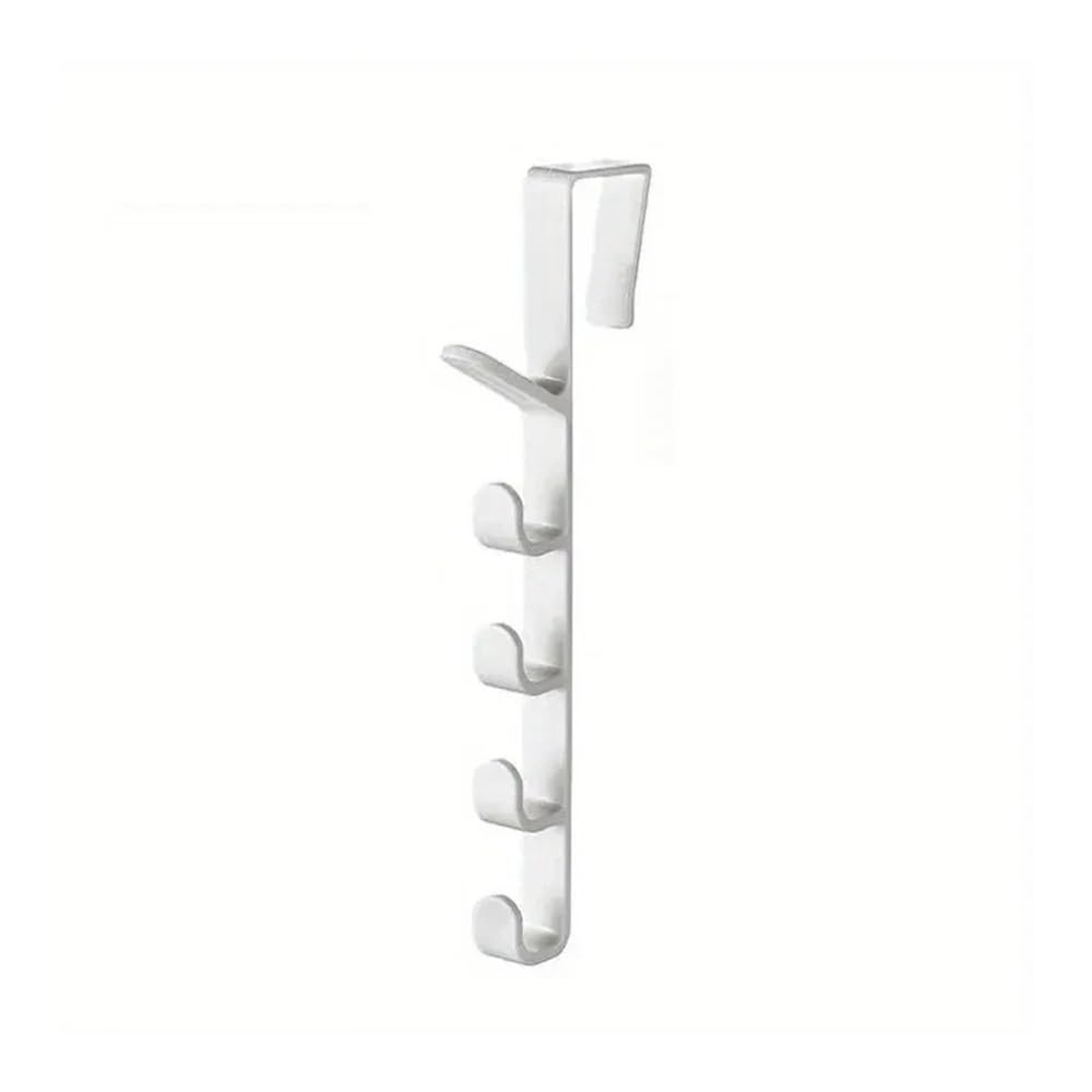 Hgniang 1Pcs Over The Door Coat Hook Hanger Behind Storage Rack for Cabinet Wardrobe Dormitory Closet Heavy Duty Organizer