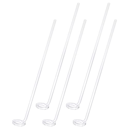 FUNOMOCYA 5pcs High Borosilicate Glass Stirring Rods Laboratory Stirring Rods Easy Cleaning and Sturdy Design