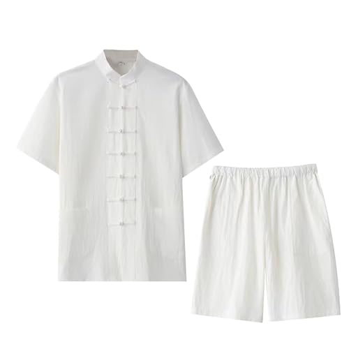 Generic Jungen Trainingsanzug Kurzarm Shorts Set Weiß