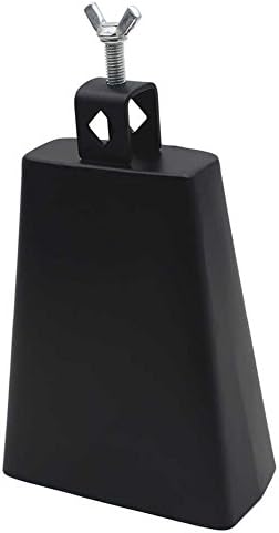 Miniatura 7 de Campana de vaca, campana de vaca de metal de 6 pulgadas con palo para instrumentos musicales de percusión, suministros de percusión