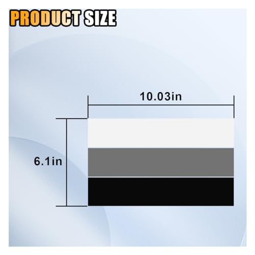 Image of 10 Inch Classic Retro Style Tri-Color Stripe Sticker Decal, Car Exterior or Interior Accessories for Toyota Tacoma 4Runner Tundra, Decoration Grille Fender Hood Side Skirt Bumper Dashboard (Black)