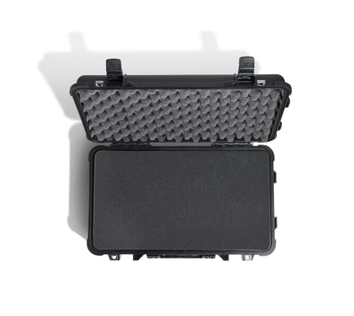 Image of Pelican Protector 1510 Case with Foam and Push Button Latches (Black) | Multi-purpose hard shell case for camera, equipment, gear and pistol