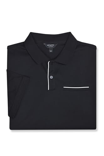 Banana Republic Mens 667166 Standard Fit Luxe Touch Cotton Piping Knit Two Button Polo Shirt,