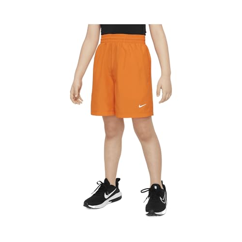 Nike Multi Big Kids' (Boys') Dri-FIT Training Shorts (Safety Orange/White, DX5382-819)
