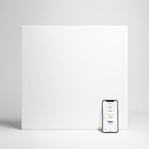 Adax Neo Compact - Intelligente Wifi Elektroheizkörper - 400W, Weiß | Elektroheizung Wandmontage | Wandkonvektor - 420mm | Smartphone-Steuerung | Thermostat mit LCD-Anzeige | Heizung Elektrisch