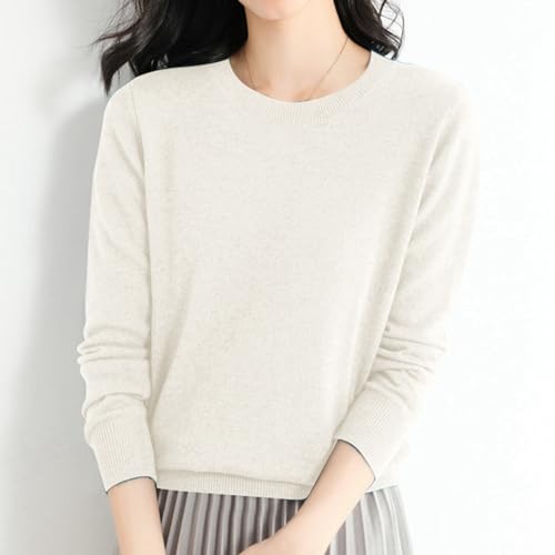 Cashmere Sweaters for Women Crewneck Long Sleeve Jumper Lightweight Knitted Pullover Warm Cashmere Sweater Tops2