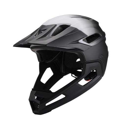 Image of BNF Full Face Bike Ventilation Comfortable Downhill PC EPS Bicycle Black White