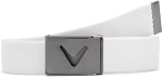 Callaway hommes V-logo Web ceinture de golf avec durable Textured Stretch Matériau et Conseil en métal réglable BuckleBelt