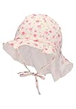 Sterntaler Baby Mädchen Hut Baby Sonnenhut Blumi - Baby Hut, Kopfbedeckung Baby Sommer, Sommerhut Baby - aus Baumwolle - beige, 51