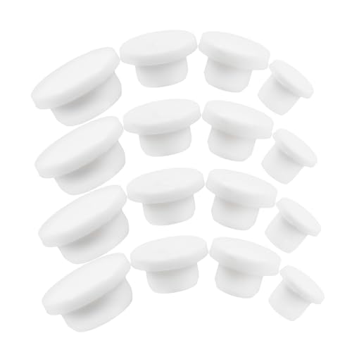24Pcs White Silicone Hole Plugs for Bathtub High Temp Sealing Plugs Tub Stoppers Fits Drain Easy Installation