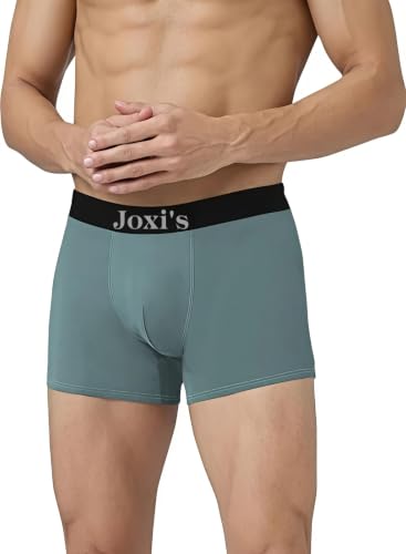 Image of Joxi's Men's Comfortable Cotton Blend Trunks Pack of 3 | Soft Stretch Material | Breathable Everyday Wear