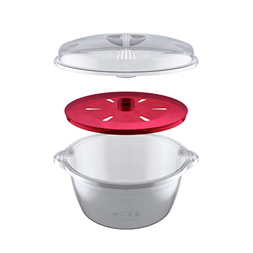 Panela de Arroz para preparo e aquecimento no Micro-ondas, PLA0641, Euro Home