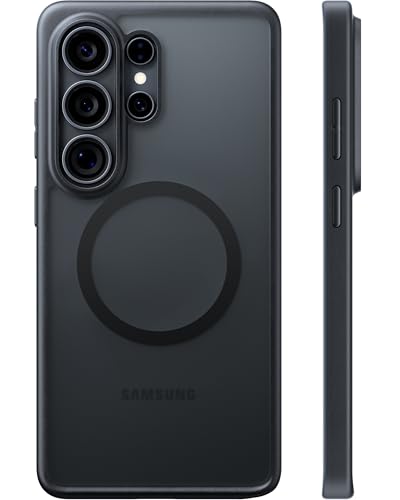 TORRAS for Samsung Galaxy S26 Ultra Case, [Military Grade Protection] [Fit for MagSafe] Shockproof Magnetic Translucent Classic Grippy DIY Button for Samsung S26 Ultra Case Slim, Black