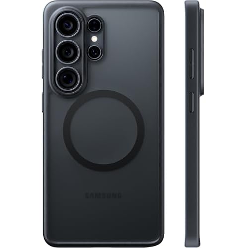 TORRAS for Samsung Galaxy S26 Ultra Case, [Military Grade Protection] [Fit for MagSafe] Shockproof Magnetic Translucent Classic Grippy DIY Button for Samsung S26 Ultra Case Slim, Black