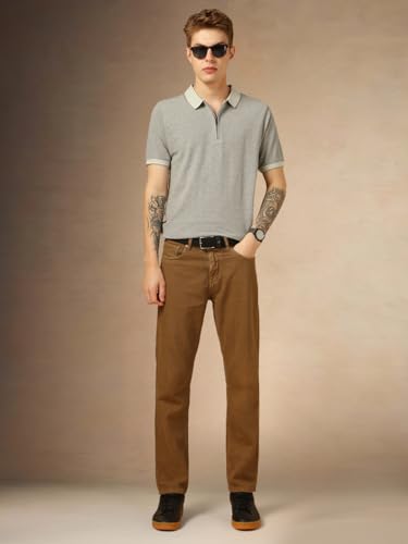 Image of Dennis Lingo Men Regular Fit Cotton Half Sleeves Solid T-Shirts