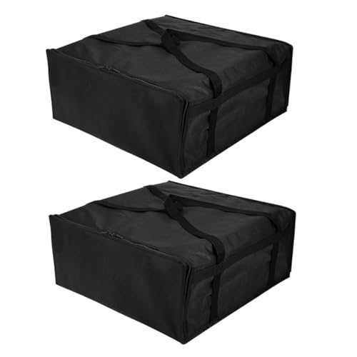 Cabilock Insulated Cooler Handle 2pcs Food Warmer Bag Pizza Carrier for Seafood Cakes and Hot Foods