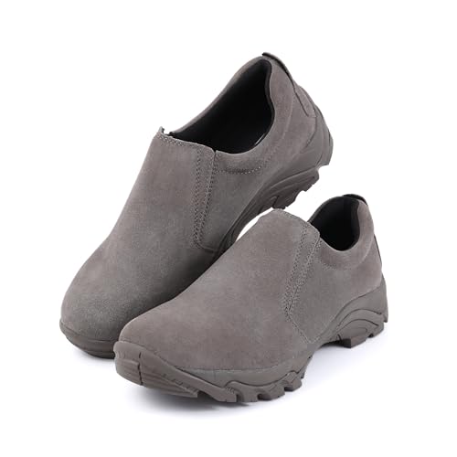 Image of Men's Leather Slip-on Shoes, Lightweight Comfortable Versatile Stylish Loafers with Steel Shank