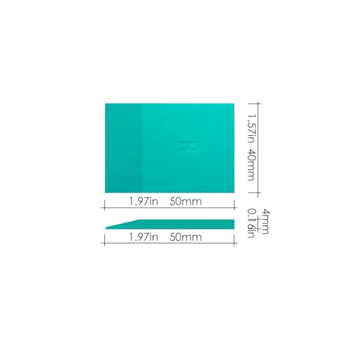 BOOLOOEN Chalk Paste Mini Squeegee 9 Pack,Optimized for use with Mesh Backed Stencils and Transfers |Rubber Mini Squeegee for Screen Printing, Ink, and Chalk Paste
