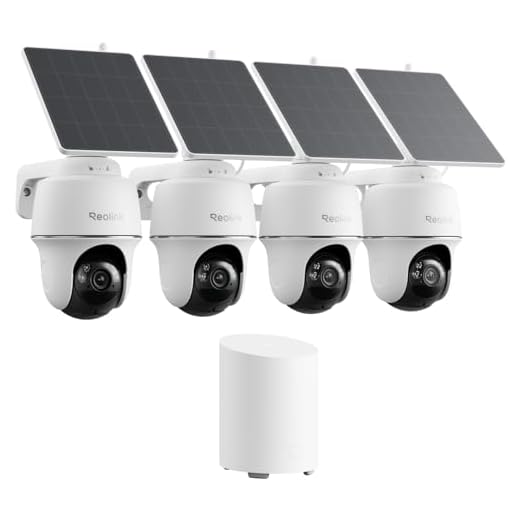 REOLINK 360° PT Solar Security Camera 4 Pack