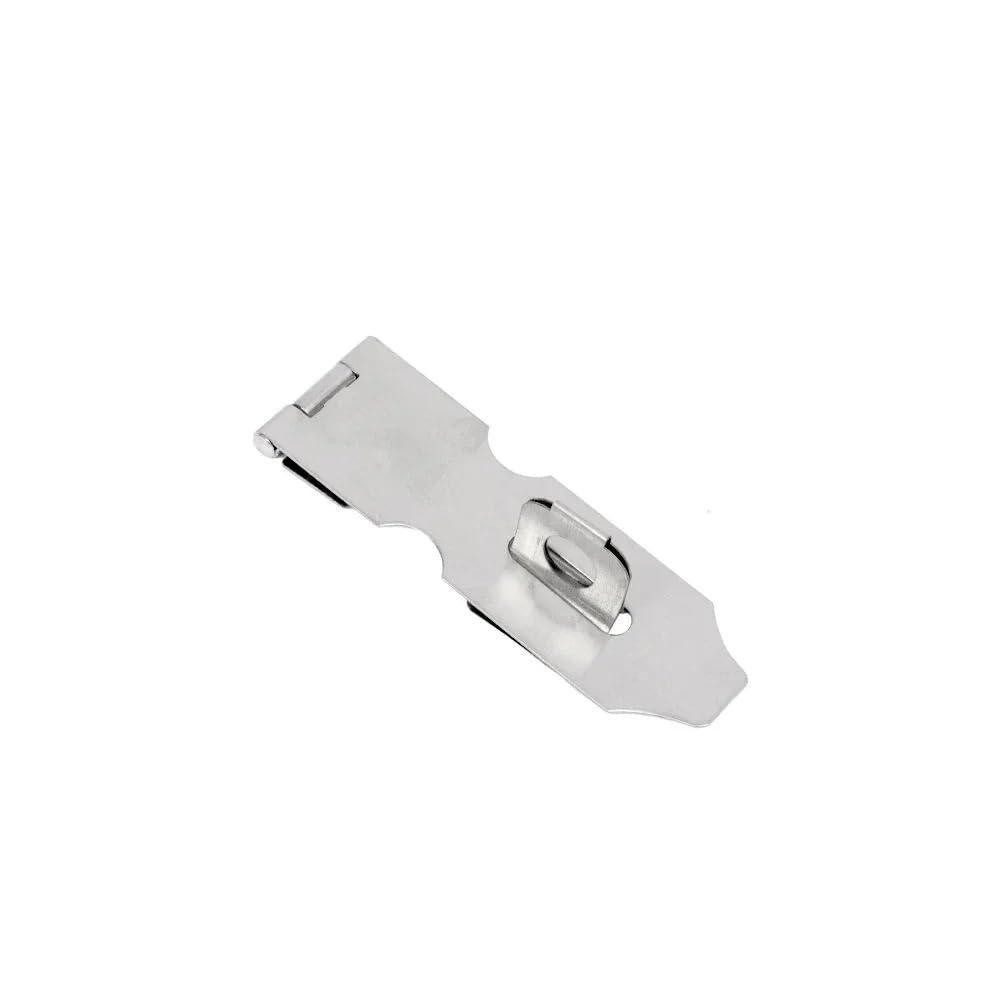 Mqfbnnp 5.7Cm Stainless Steel Buckle Lock Stainless Steel Door Hasps Anti Theft Hasp Staple Shed Latch Suitcase Wood Cabinet Home Lever Clasp Buckle(,4Pcs)