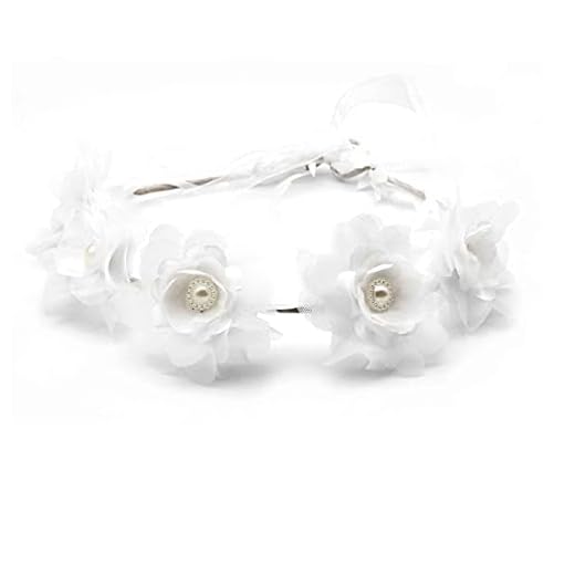 Colours & Beauty Coronita Comunión Niña | Accesorios Primera Comunión | Diadema Cabello Chica| Coroncita Flores | Diademas Para Niñas | Diadema de Comunión | Diademas Fiesta Chica