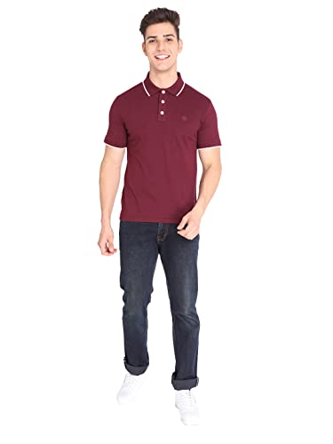 Image of CHKOKKO Men's Cotton Regular Fit Half Sleeves Polo T-Shirt