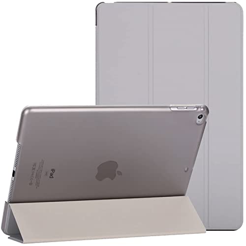 For Apple iPad Mini 1/2/3 Smart Magnetic Stand Case with Automatic Wake/Sleep (Grey)