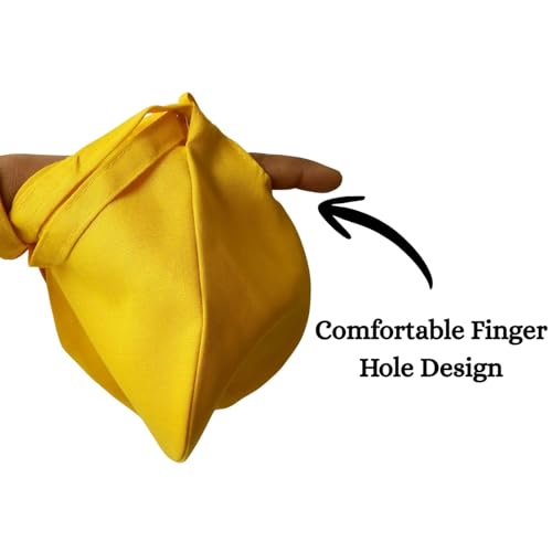 Yellow Japa Mala Bag-Gomukhi Jaap Mala Bag-Bead Bag with Sakshi Mala & Keychain (Combo)