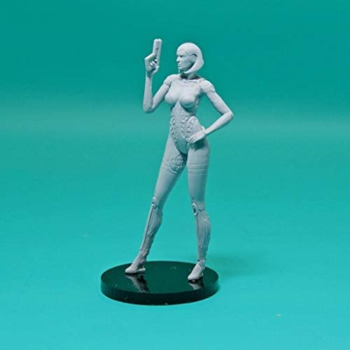 54mm EDI Girl from MassEffect Figure with Acrylic Base NorthStarModels