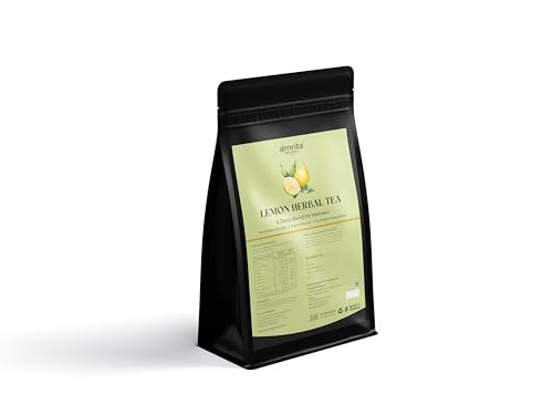 Image of Amrita Naturals Lemon Herbal Tea | 100% Natural Detox Blend with Ginger, Basil, Clove & Cardamom | Supports Immunity, Digestion & Relaxation | Can Be Brewed in Hot or Cold Water | 1 kg Pack