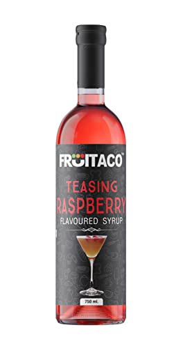 Fruitaco Raspberry Syrup: Perfect Mixer For Enhancing Mocktails & Cocktails, Drinks, And Mojitos At Parties, Conveniently Packaged In A 750Ml Bottle For All Your Mixing Needs