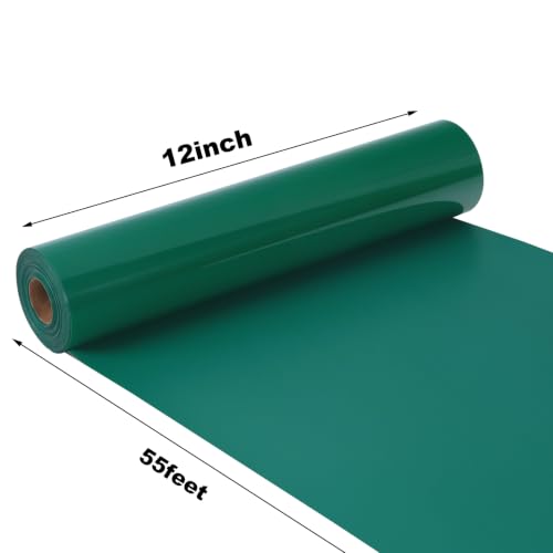 Image of guangyintong Heat Transfer Vinyl 12 inch x 55ft Green Iron on Vinyl