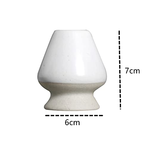 U-D Matcha Tea Whisk Holder Ceramic Holder Chasen Stand Fit For Traditional Japanese Tea Matcha Chasen Tea Set Accessories (White) #TOP1