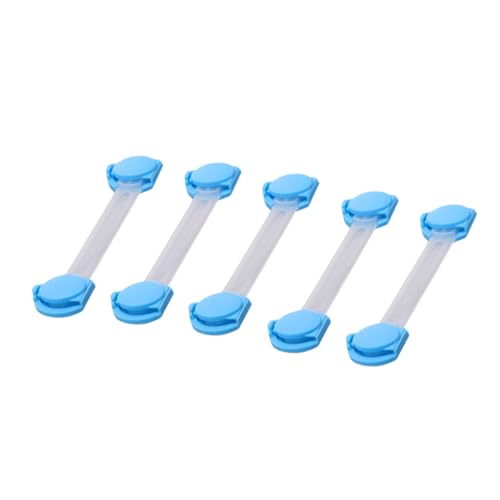 SAFIGLE 10個 の ロック ベビーキャビネットのロック キャビネットスト ロック 食器棚ロック 引き出しロック 冷蔵庫の子 の ロック ベビーガードロック Blue