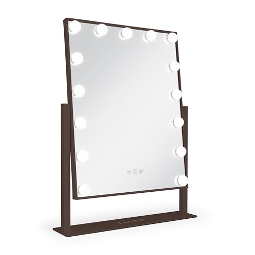 Espejo Zadro con luz LED, 18x21 pulgadas, 15 focos