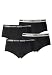 Produktbild PUMA 4er Pack Iconic Mini Short Damen Panty Slip Shorty Unterwäsche Unterhose, Farbe:Schwarz, Bekleidungsgröße:L